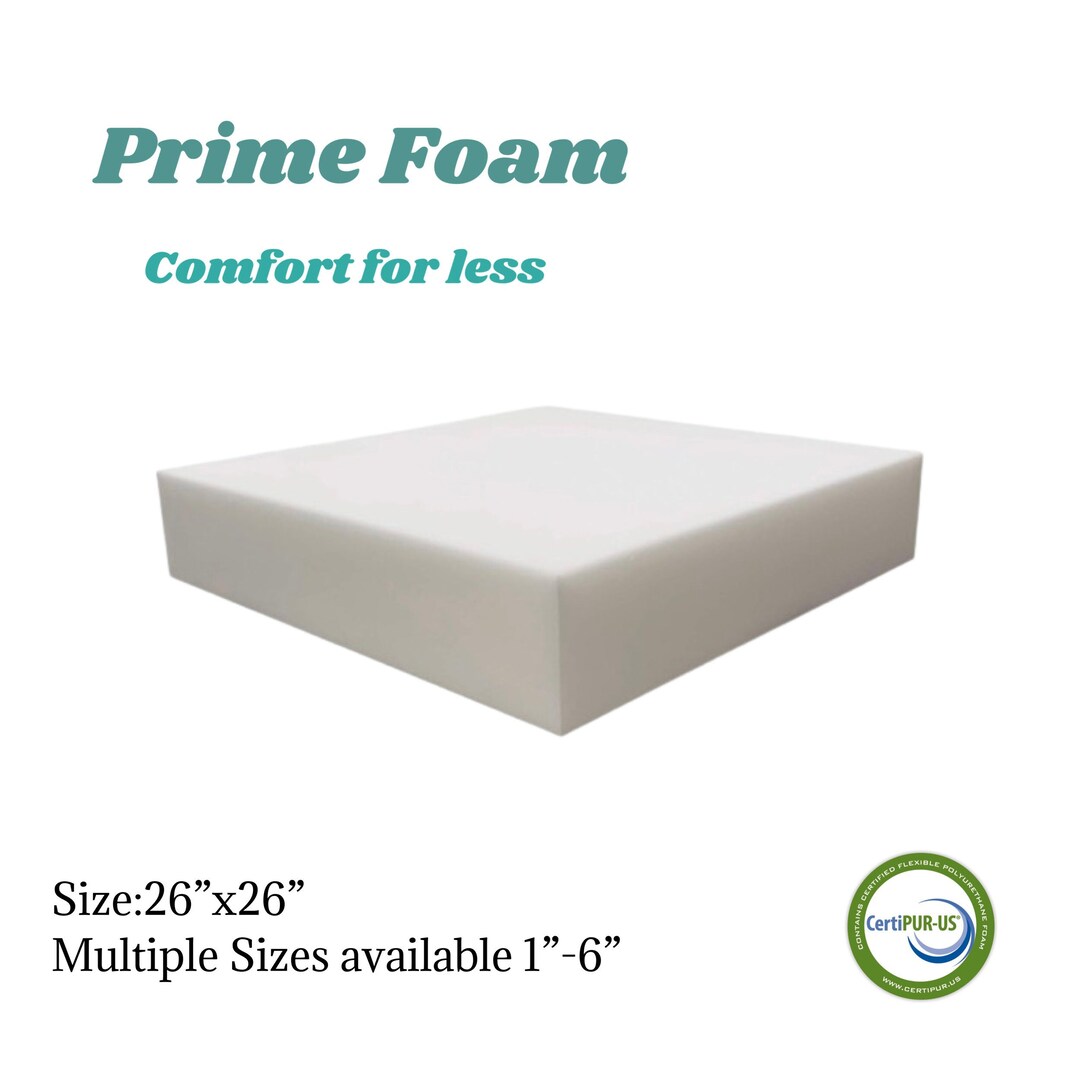 26 X 26 Upholstery Foam Cushion, High Density, Chair Cushion Foam for