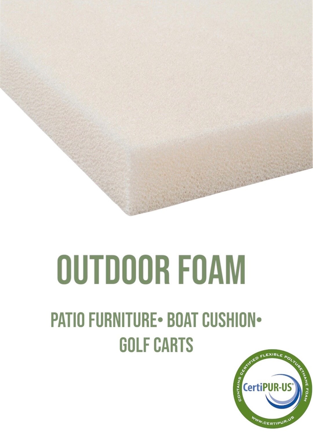 Dryfast Foam 24x72 Outdoor Furniture, Boat, Patio Upholstery Foam All ...