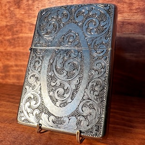 Hand Engraved Zippo Lighter - FREE SHIPPING
