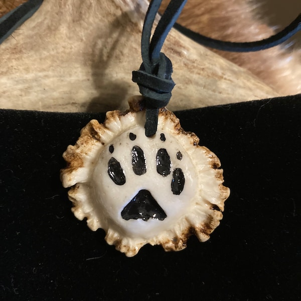 Wolf Antler Burr Necklace