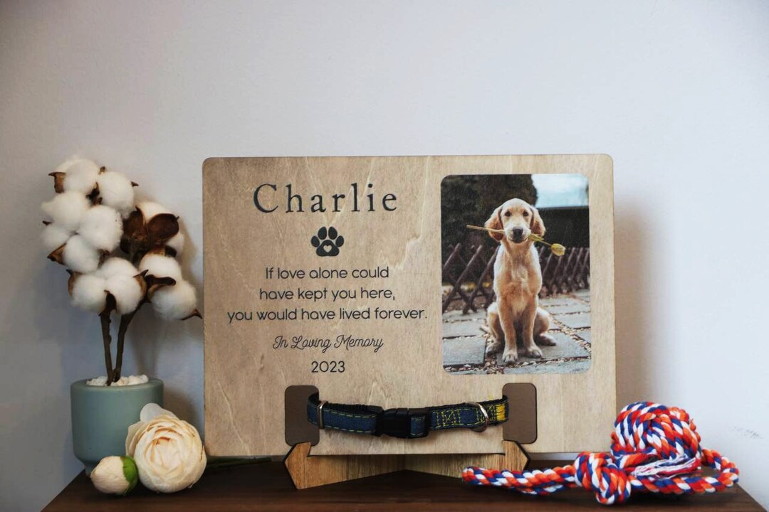 Personalized Pet Memorial Collar Holder Dog Memorial Gifts Etsy