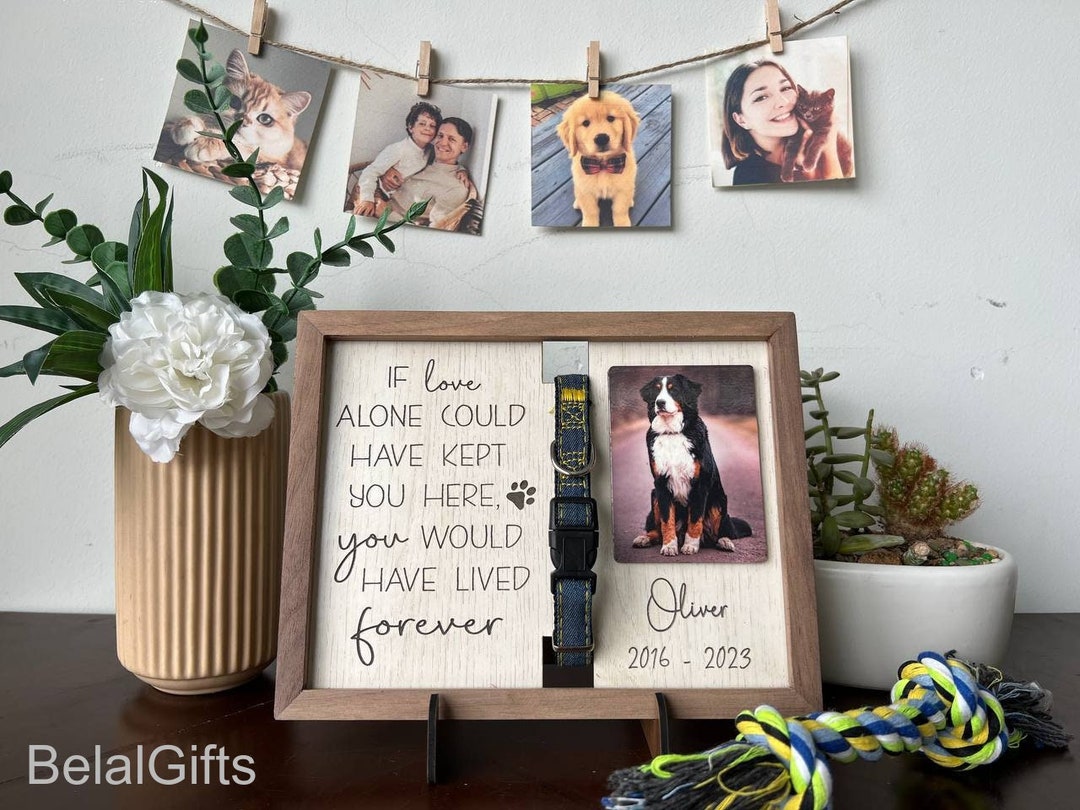 Pet Memorial Collar Holder Dog Loss Gift Dog Collar Etsy