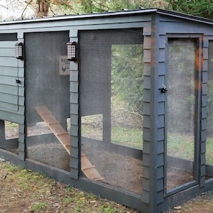 MODERN CHICKEN COOP: diy digital plans