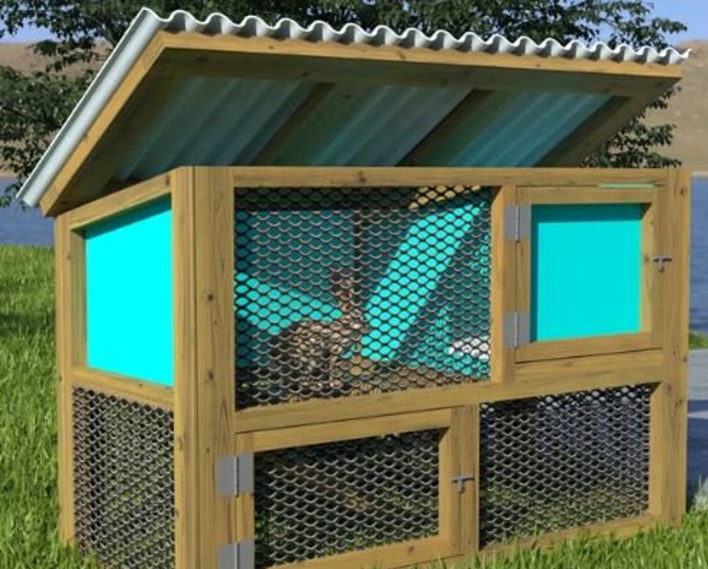 RABBIT HUTCH PLANS Etsy