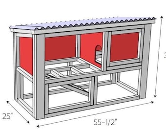 Planos digitales de bricolaje para una jaula de conejo