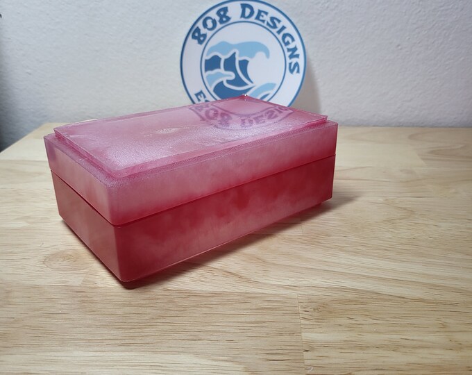 Beautiful Epoxy Resin Storage Box Perfect for Jewelry Storage, Wallet