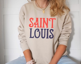 SAINT LOUIS Crewneck Sweatshirt, STL shirt, St Louis shirt, St Louis Soccer, St Louis City shirt, Saint Louis City, Saint Louis Soccer shirt