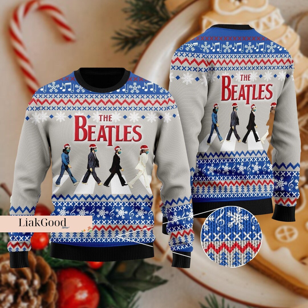 Christmas Gift the Beatles Christmas Sweater Music Band - Etsy