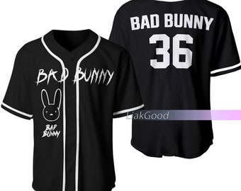 Bad bunny jersey, Bad Bunny Concert jersey, Bad bunny white jersey, Bad  Bunny Concert outfit ideas