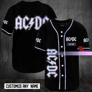 Men's Black The Rock Baseball Jersey