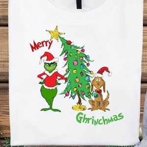Grinch und Max Weihnachtsbaum Png, Grinch Weihnachtsbaum PNG, Retro Weihnachten Png, Rosa Grinch Png, Weihnachten Png, Grinch Png, Sofortiger Download