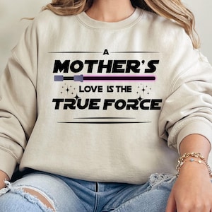 L'amour d'une mère est la vraie force, Starwars Png, que la Force, fête des mères, Yoda Png, Star Wars Mom and Me Png, maman téléchargement numérique instantané