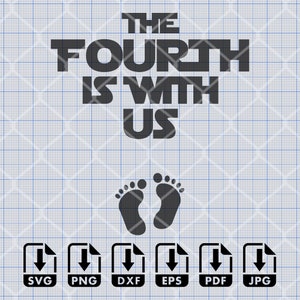El cuarto está con nosotros con pies de bebé SVG, Png, Eps, Dxf, Pdf, Archivo de corte digital, Cricut Maker, Silhouette Cameo 4