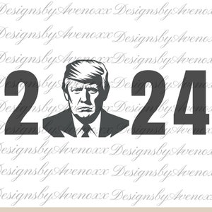 Trump Gezocht President Trump Patriot American 2024 SVG Png Eps Dxf Pdf DTF Direct naar film digitale cut bestand Cricut Maker Silhouette Cameo 4