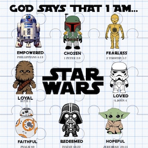 Dios dice que soy Star Wars PNG, Diseño de camiseta "Dios dice que soy" de Disney, Familia Disney PNG, Diseño de camiseta de la película Star Wars, Regalo divertido de Star Wars: Chewbacca