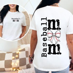 Baseball Mom Coquette Bow Png, Baseball Mama Png, Retro Baseball Bow, Love Baseball Game Day Mom Baseball Shirt Design, Sezon Baseballowy Sport