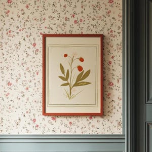 Erdbeeren Print, Waldkindergarten, Montessori, Waldkindergarten Print, Cottage Core Spielzimmer, Hobbit,