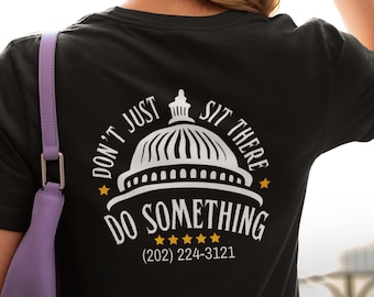 Democracy Shirt, Unisex Tee, Call Congress, Anti Trump Tshirt, Resist, Political Activist Tee