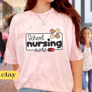 School Nurse Back to School, Comfort Colors School Nurse Tshirt, Nursing Gift, Medical Shirt for School Nurse, School Nurse