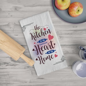 Holiday Hosting Gift, Housewarming Gift for New Home, Home Decor, Realtor Closing Gift, Tea Towel Hostess Gift, Kitchen Decor,