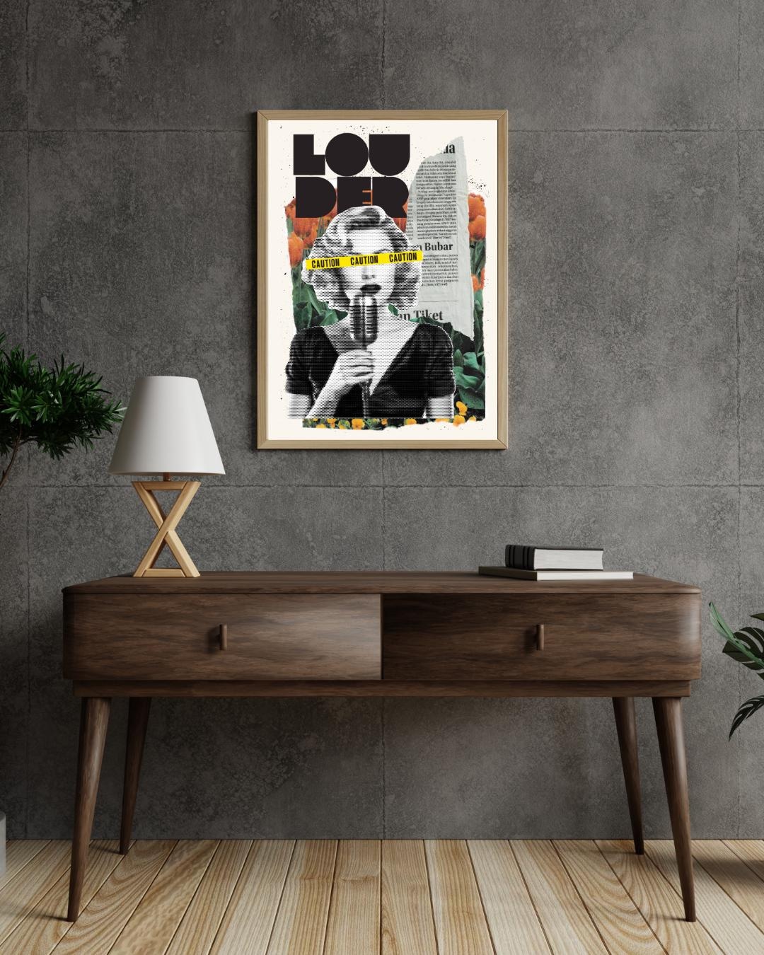 Fancy Woman Singer Collage Art Print (digital Download) - Etsy