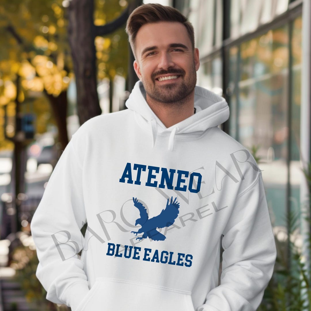 Ateneo Blue Eagles ADMU Ateneo De Manila University the Ateneo University  Atenean Atenista Go Blue Jesuit School Loyola Philippines Hoodie