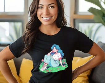 Anime Pastel 80s Nostalgia T Shirt Japanese Harajuku Streetwear Japanese Vaporwave Aesthetic Manga Japanese  Oversized Plus Size T Shirt