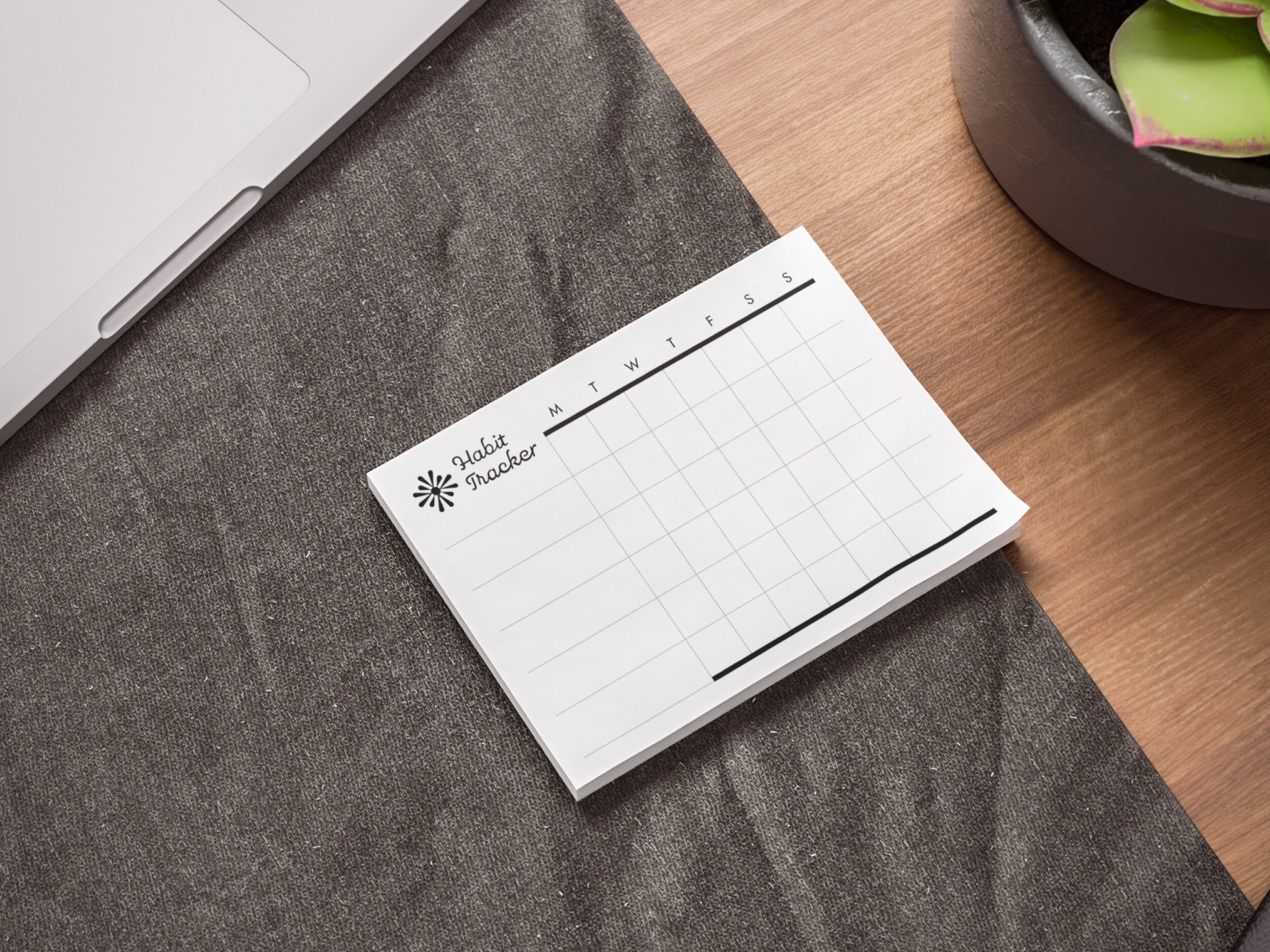 Minimalist Habit Tracker Post-it® 3M Note Pads - Highlight Paper Co ...