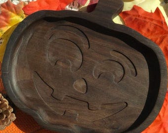 Halloween Decorative Pumpkin Tray