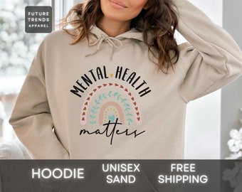 Mental Health Matters Hoodie, Mental Health Matt, Mental Health J, Prioritize Mental Health, Mental Health Aware, Self Love, Gift For Her