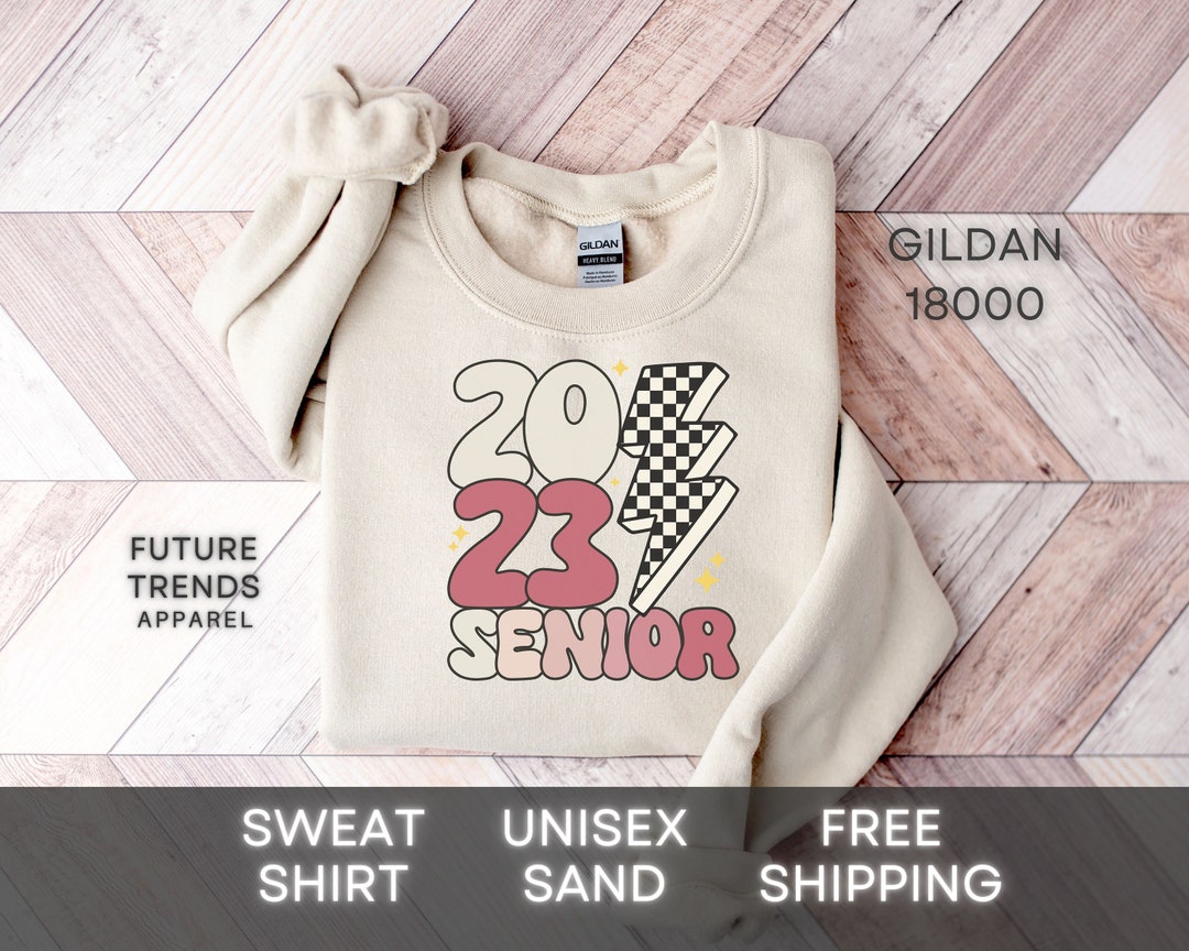 2023 Senior Sweatshirt, Groovy Senior 2023, 2023 Senior Basket, Senior ...