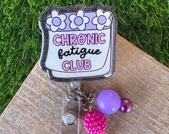 Funny Badge Reel: Handmade Resin ID Holder for teacher