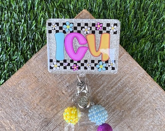 ICU Nurse Badge Reel,  ID holder for medical staff