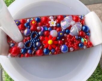 USA Tumbler Topper: Handmade 40oz Cup Decoration