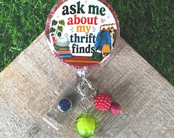 Thrift Badge Reel, Thrifters gift
