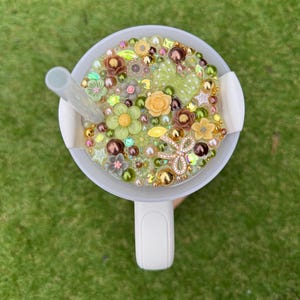 Charm Tumbler Topper, Tumbler Accessories, Cup Topper for 40 oz Tumbler – Lid Charm for Cup, Personalized Cup Topper, Drink Decoration