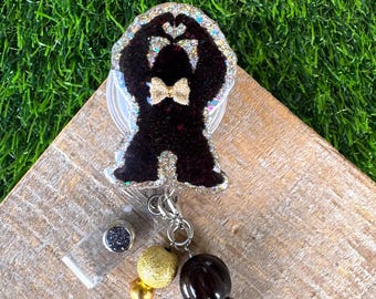 Sasquatch Badge Reel: Bigfoot Handmade Resin ID Holder for nurse