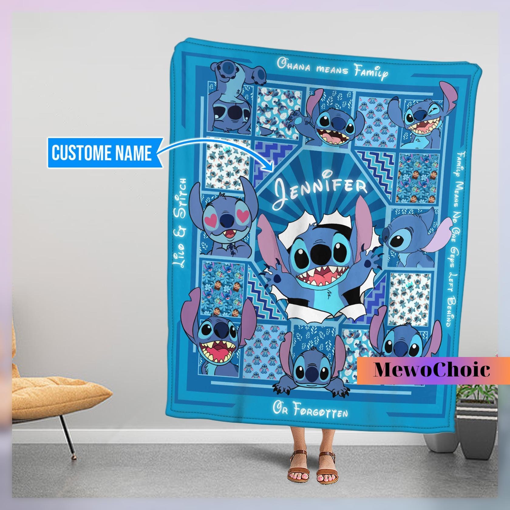 Lilo & Stitch Decke, Fleece-Decken, Kuscheldecke Dünne Decken für Sofa,  ultraweicher und warmer Mikrofaser-3D-Druck, für Erwachsene und Kinder