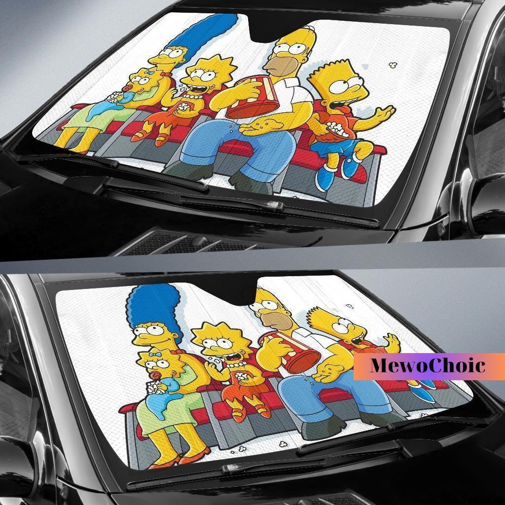 The Simpsons Family Car Sunshade, Simpsons Car Windshield