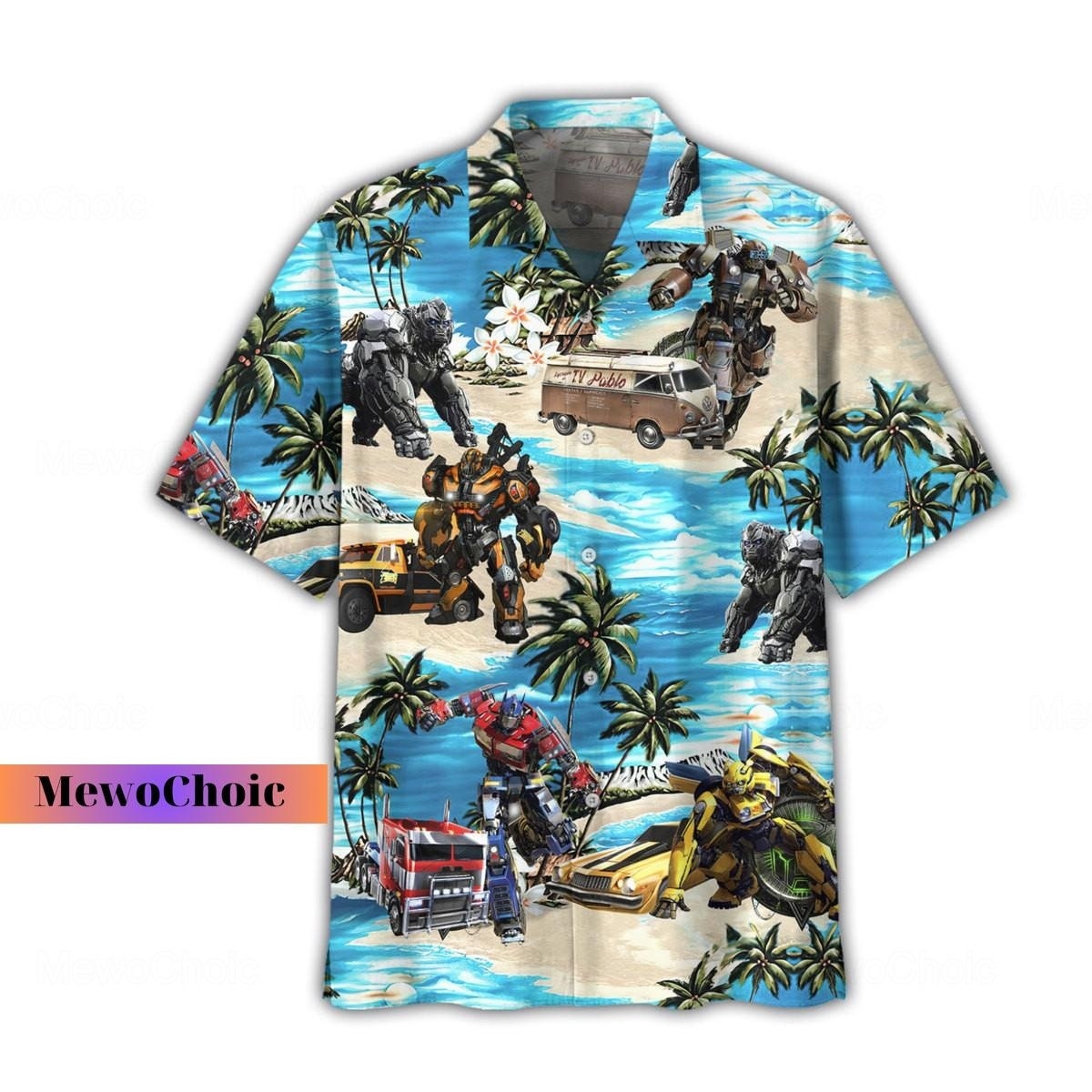 Discover Transformers Hawaiian Shirt, Bumblebee Shirt