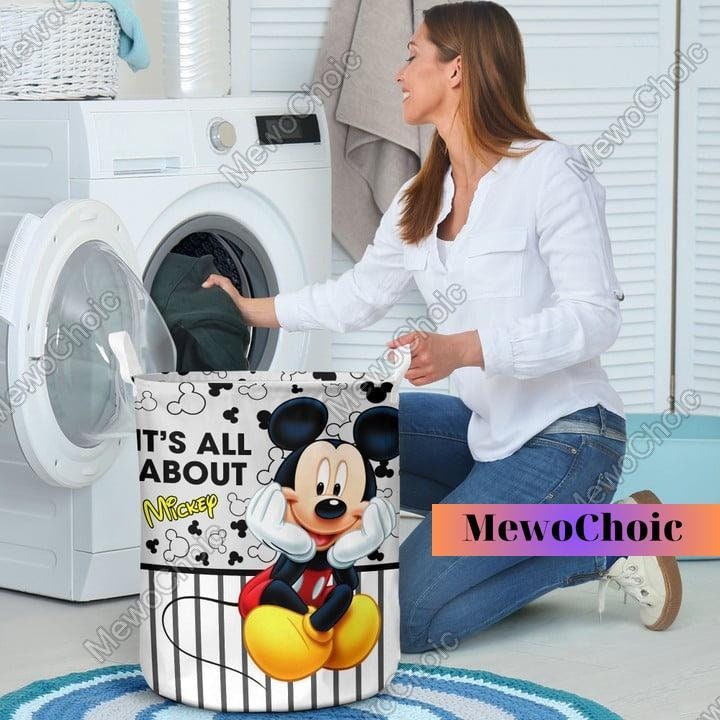Mickey Mouse Laundry Basket, Mickey Clothes Fabric Basket
