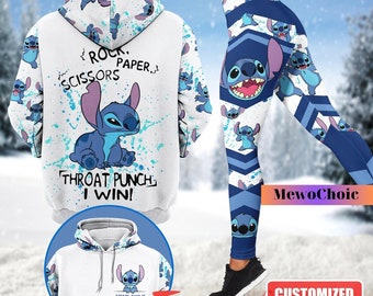 Sweat à capuche Disney Stitch, Stitch And Lilo, sweat-shirt Stitch Disney, T-shirt Disneyland Stitch, chemise Stitch personnalisée, leggings de yoga Stitch