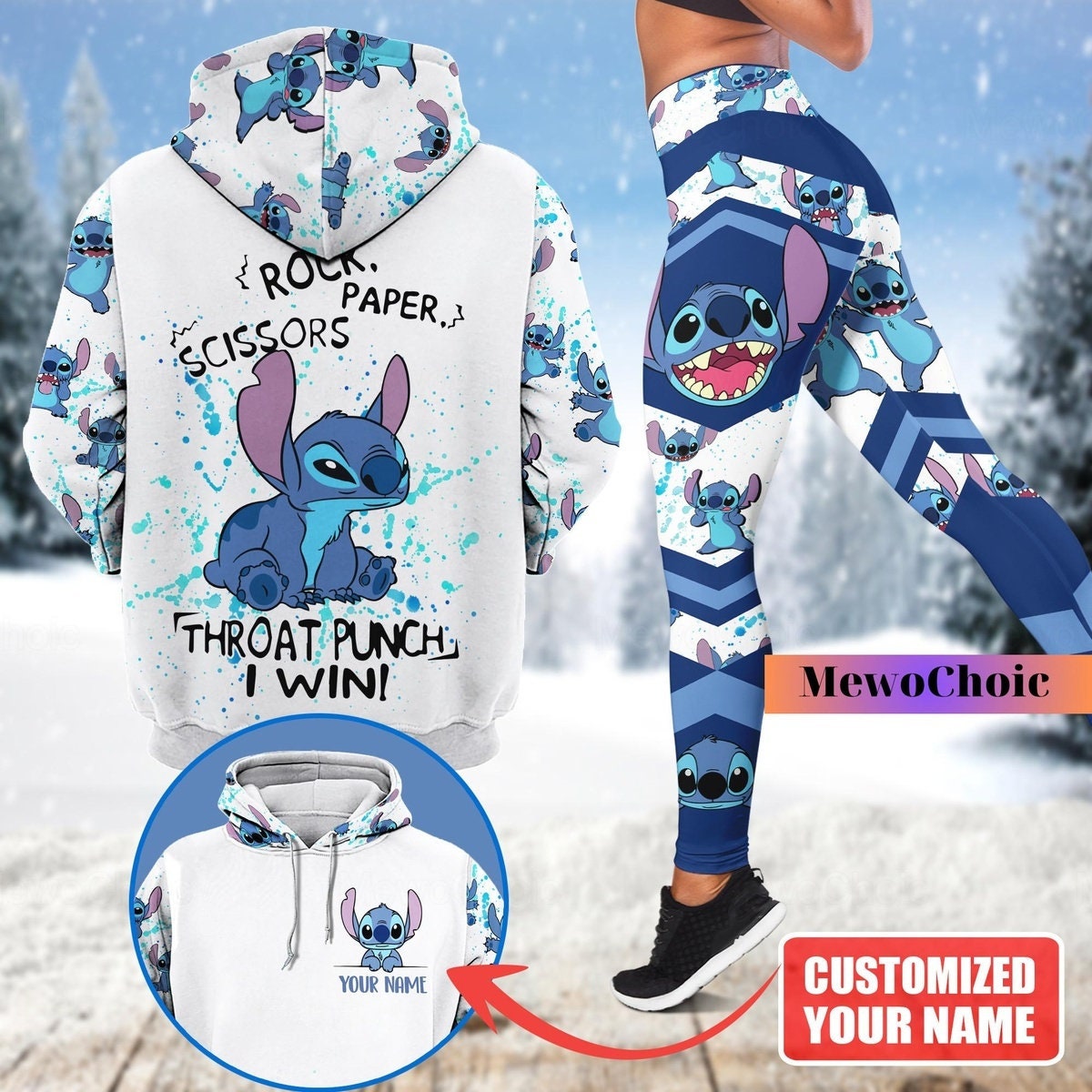 Stitch & Angel BFFs Super SOFT Yoga Band Leggings Disney Valentines Da –  Pretty Please Leggings