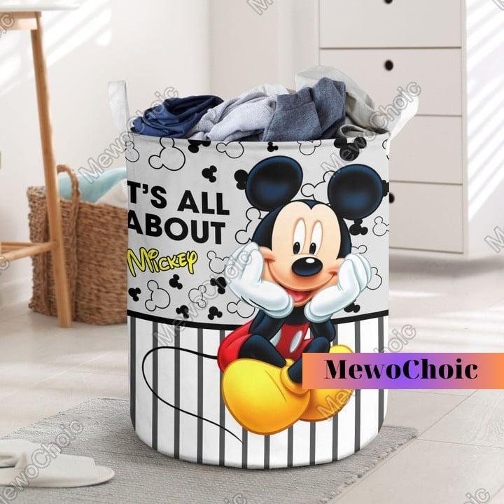 Mickey Mouse Laundry Basket, Mickey Clothes Fabric Basket