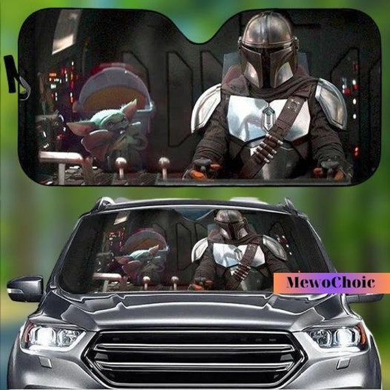 Baby Yoda - Mandalorian Sunshade Star Wars Car Accessories