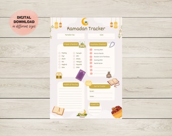 Kids Ramadan Tracker Poster: Islamic Printable Wall Art (Digital Download)