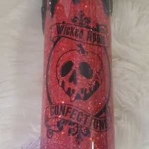 Poison Apple Halloween Themed Glitter Tumbler
