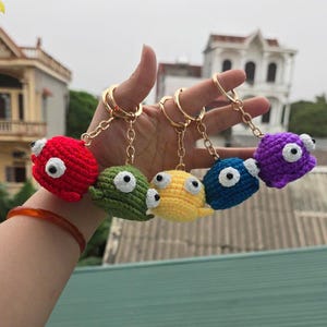 Fanmade R.E.P.O. Semibot Keychain Crochet – Horror Game Accessory – Gamer Gift Crochet - R.E.P.O. Game Crochet Doll