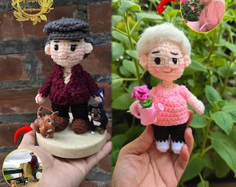Muñeca de crochet personalizada, muñeca parecida, muñeca de crochet personalizada, muñeca de crochet amigurumi, muñeca de retrato, muñeca Mini Me, muñeca de imagen