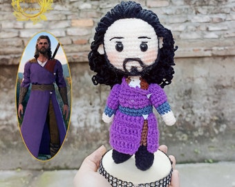 Fanmade Baldur's Gate 3 Gale Crochet Amigurumi, peluche Gale BG3, figura Gale BG3, peluche Gale BG3, bambola all'uncinetto Gale BG3